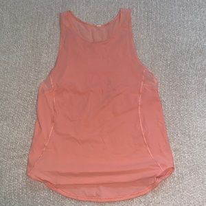 size 6. pink lululemon tank!